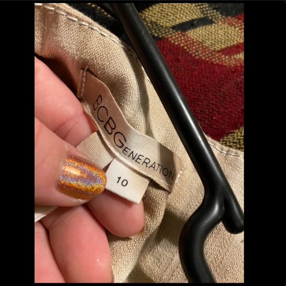 BCBG Generation bleached distressed jean mini dres - Picture 5 of 5